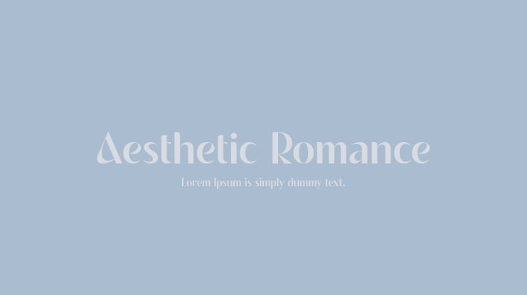 Aesthetic Romance Font