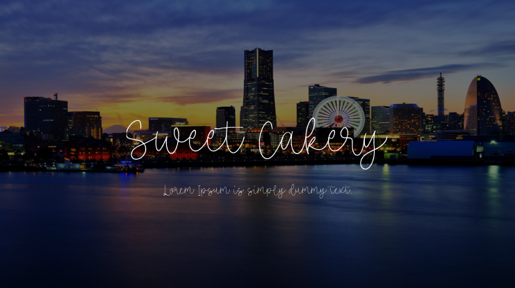 Sweet Cakery Font