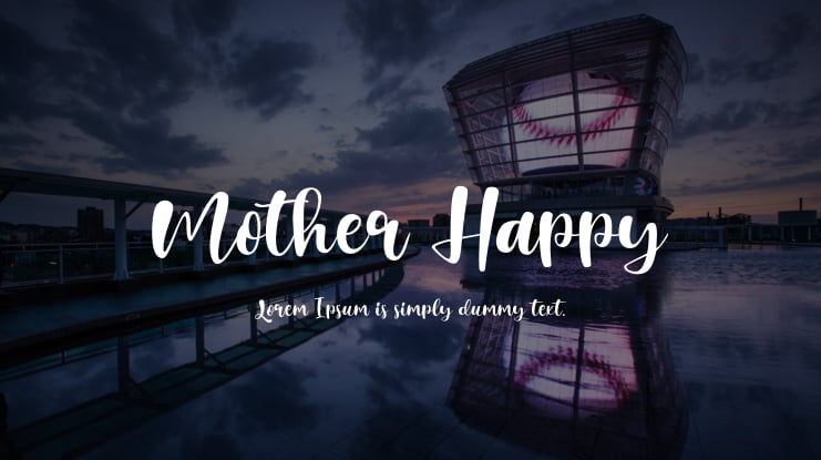 Mother Happy Font