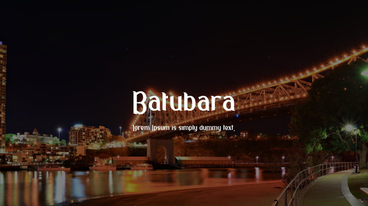 Batubara Font Family