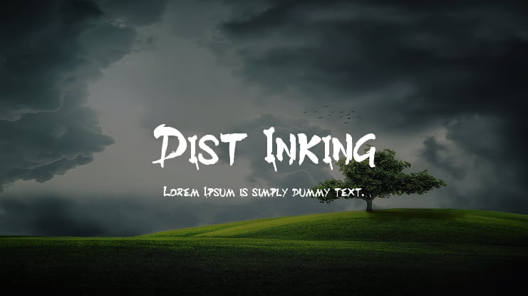 Dist Inking Font Family