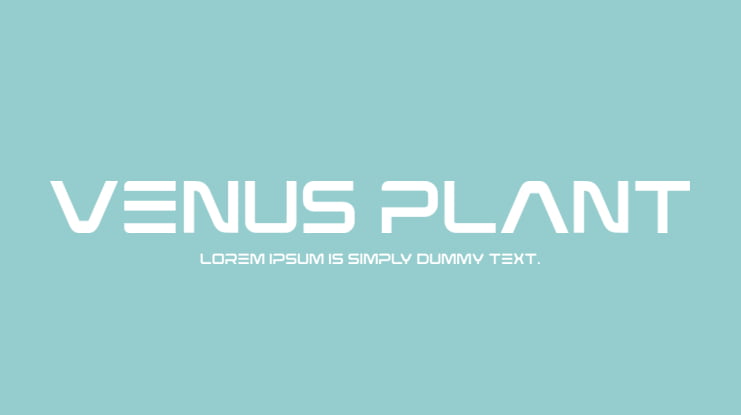 Venus Plant Font