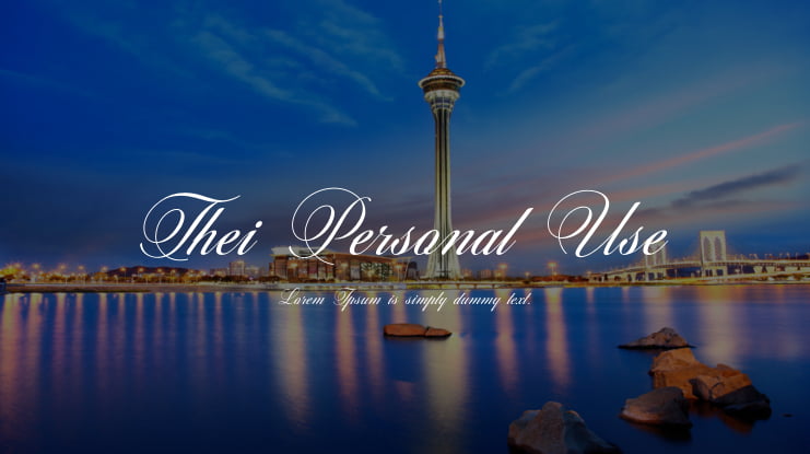 Thei Personal Use Font