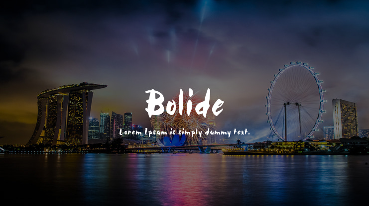 Bolide Font