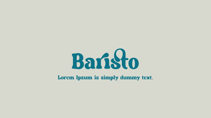 Baristo Font