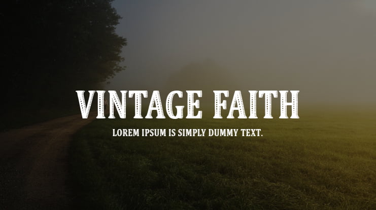 Vintage Faith Font