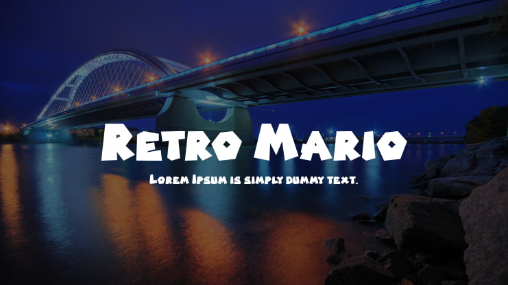 Retro Mario Font