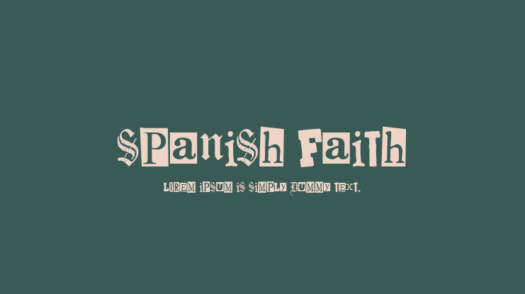 Spanish Faith Font