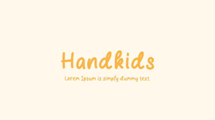 Handkids Font