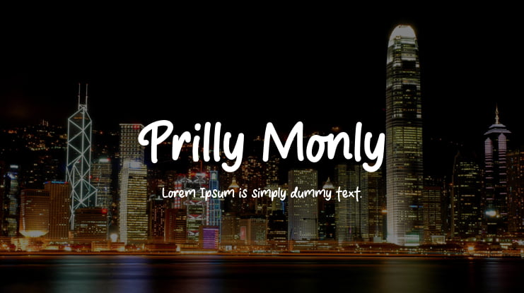 Prilly Monly Font