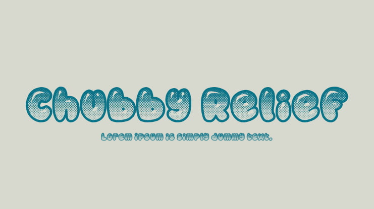 Chubby Relief Font