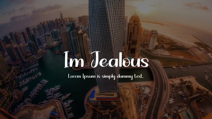 Im Jealous Font