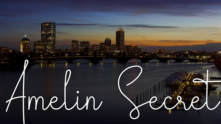 Amelin Secret Font