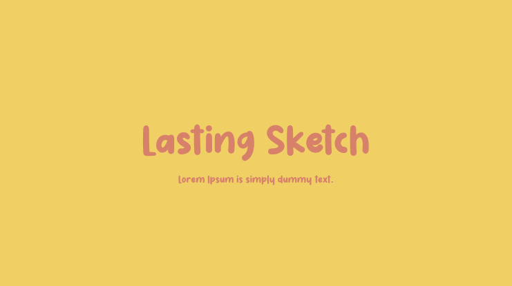 Lasting Sketch Font