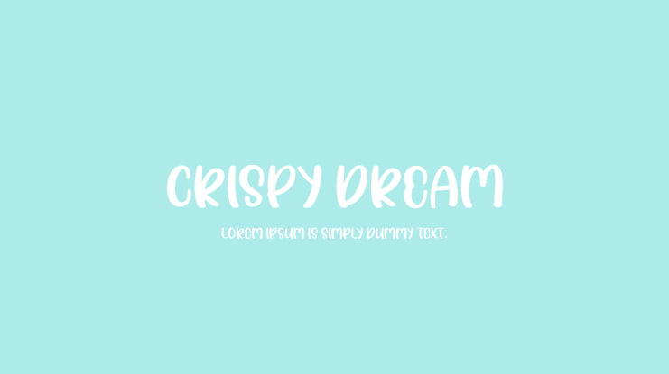 Crispy dream Font