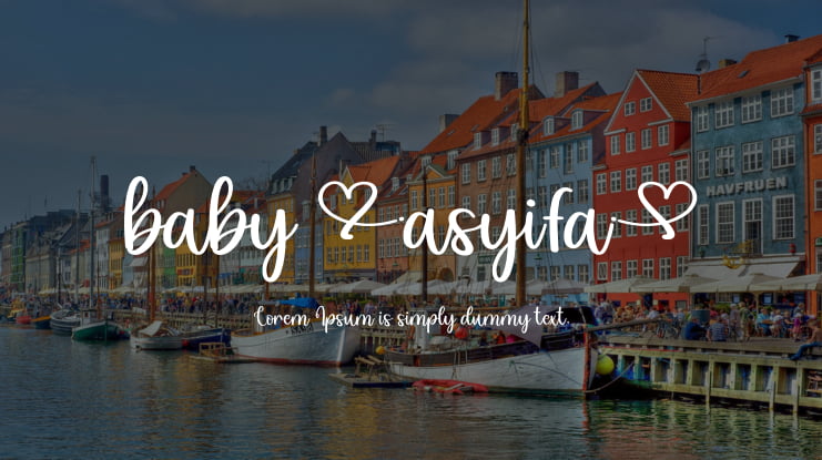baby asyifa Font