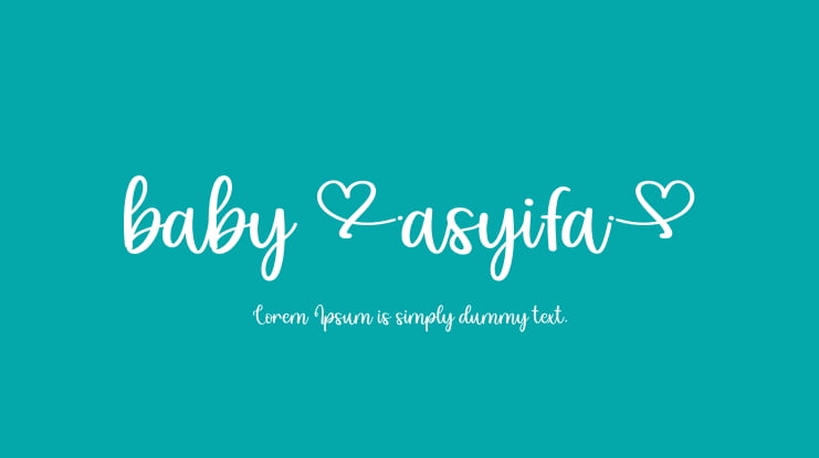 baby asyifa Font