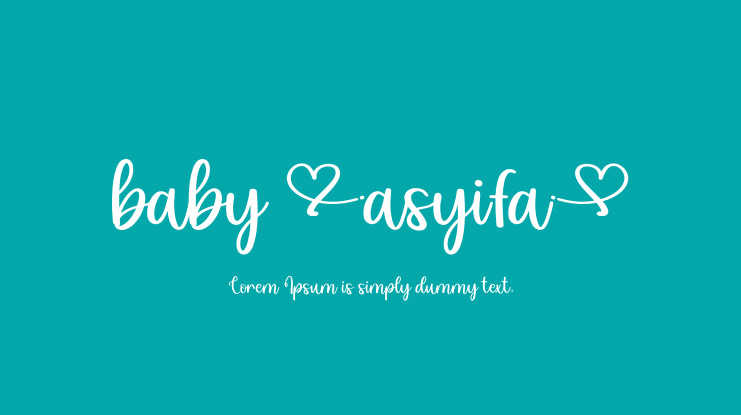 baby asyifa Font