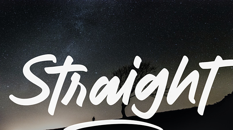 Straight Font