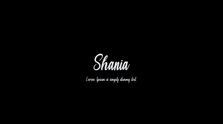 Shania Font