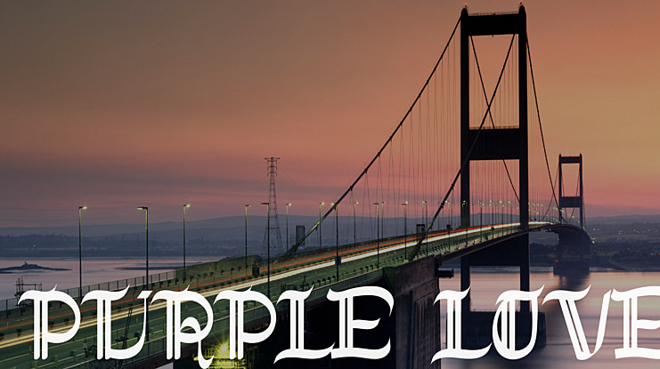 PURPLE LOVE Font