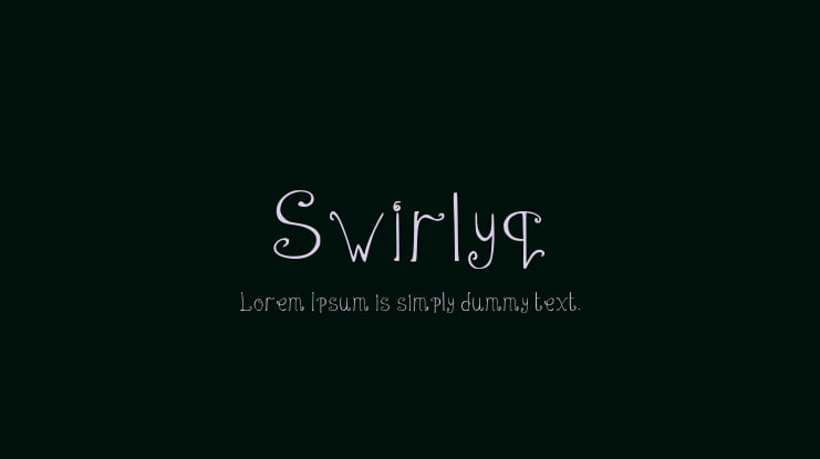 Swirlyq Font