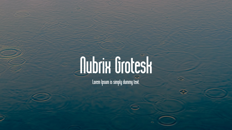 Nubrix Grotesk Font