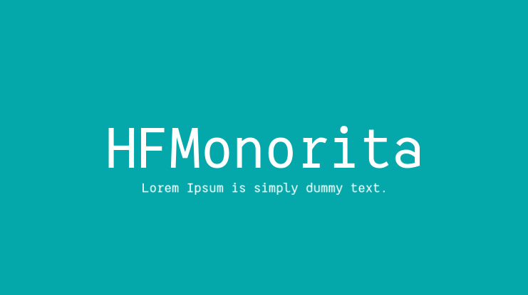 HFMonorita Font Family