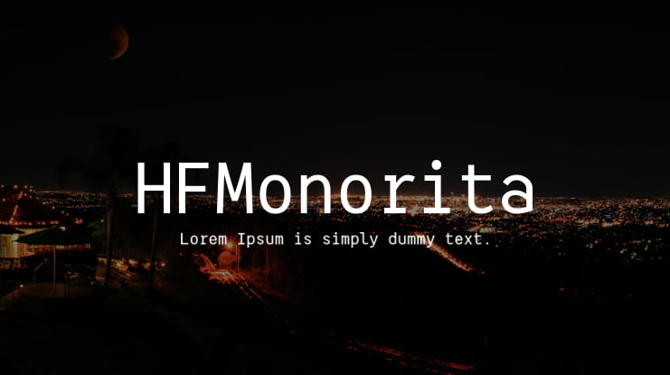 HFMonorita Font Family
