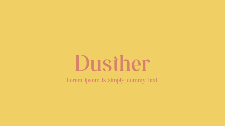 Dusther Font