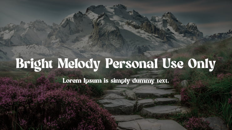 Bright Melody Personal Use Only Font