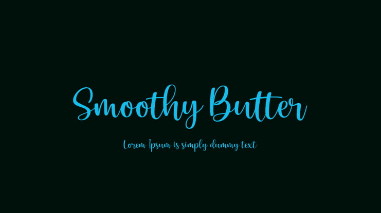 Smoothy Butter Font