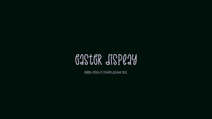 Easter Display Font Family
