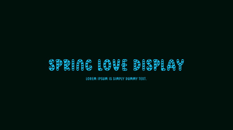 Spring Love Display Font Family