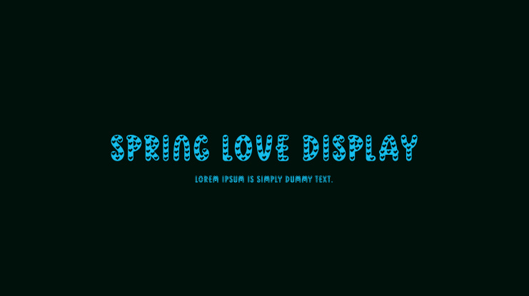 Spring Love Display Font Family