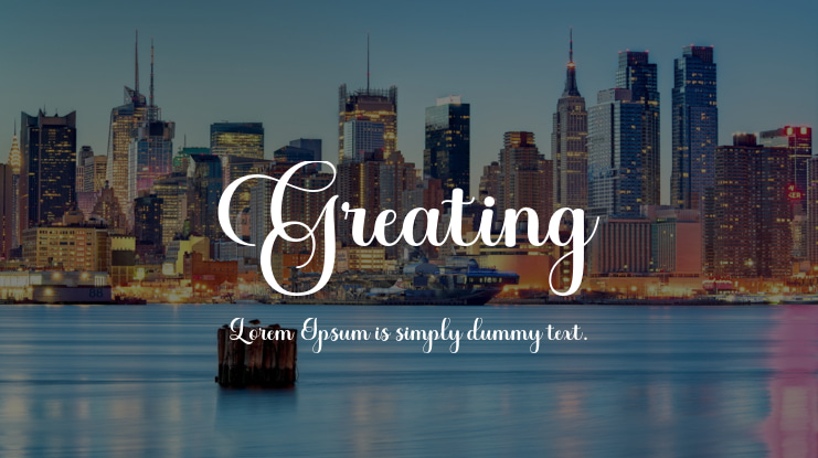 Greating Font