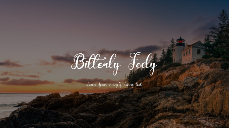 Bitterly Fody Font