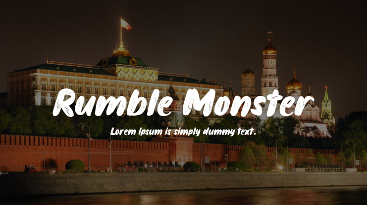 Rumble Monster Font