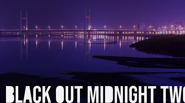 Black Out Midnight Two Font Family
