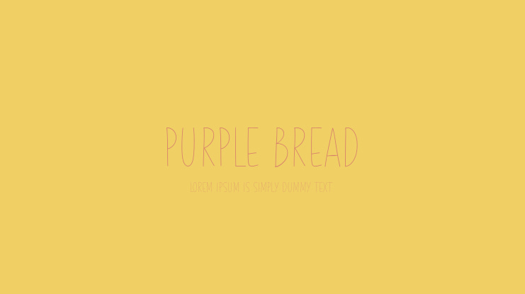 Purple Bread Font