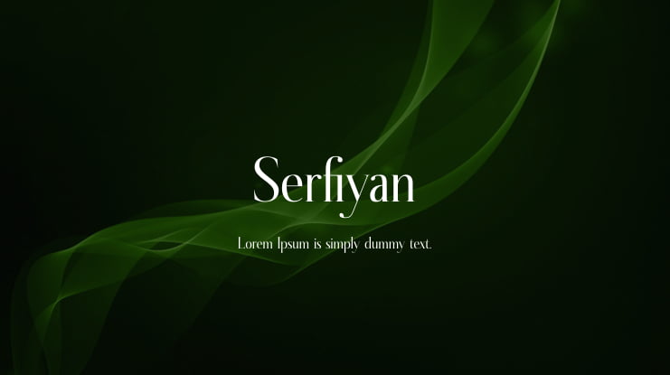 Serfiyan Font