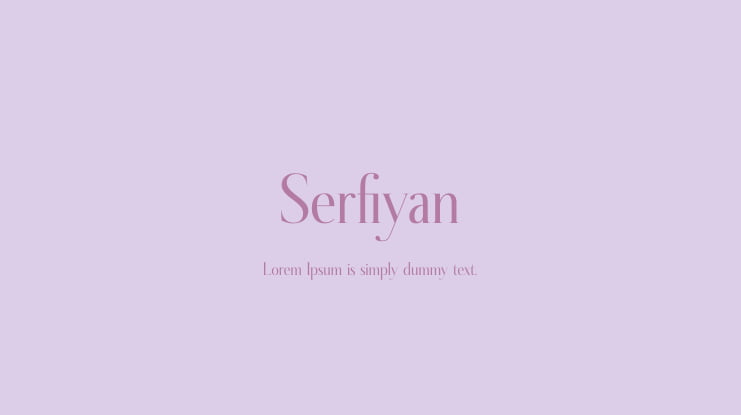 Serfiyan Font