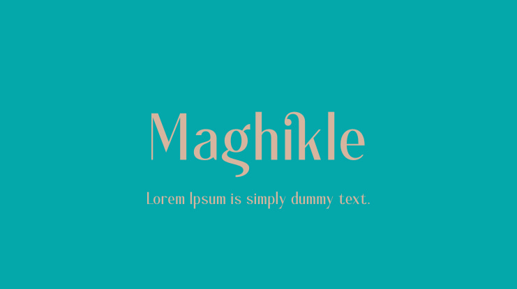 Maghikle Font