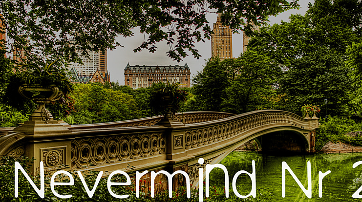 Nevermind Nr 2 Font