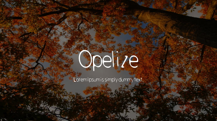 Opelize Font