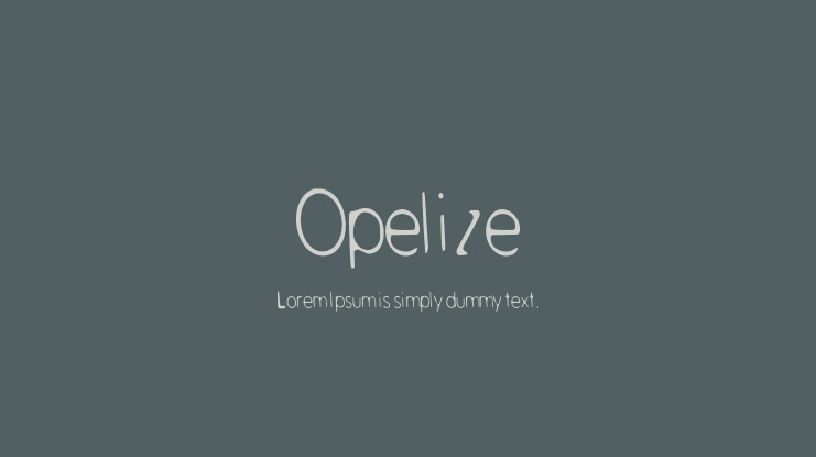 Opelize Font