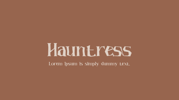 Hauntress Font
