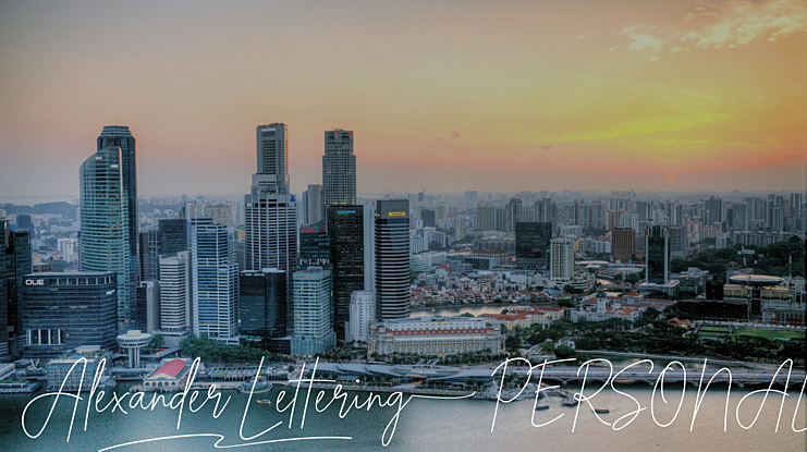 Alexander Lettering PERSONAL Font