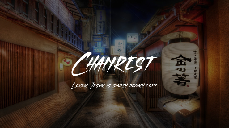 Chanrest Font