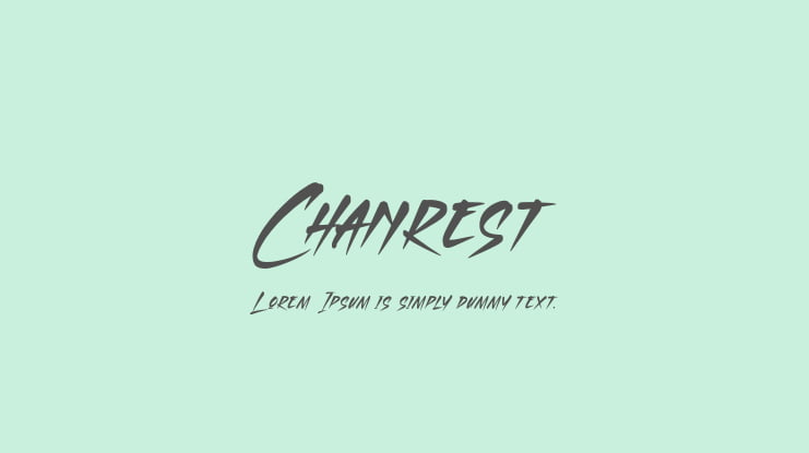 Chanrest Font